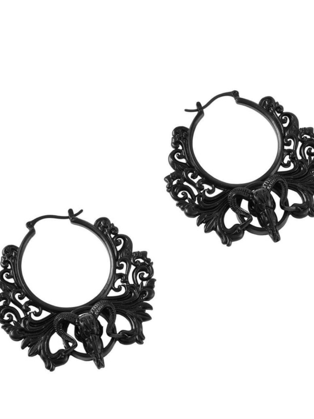 Killstar Worship the Night Black Earrings New in Original Packaging